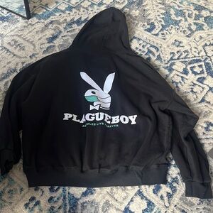 Assholes Live Forever Plague Bunny Hoodie | Size XL fits like L